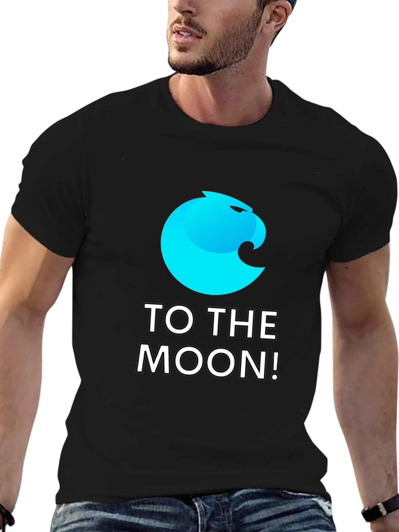 To The Moon! Crypto T-Shirt - Black