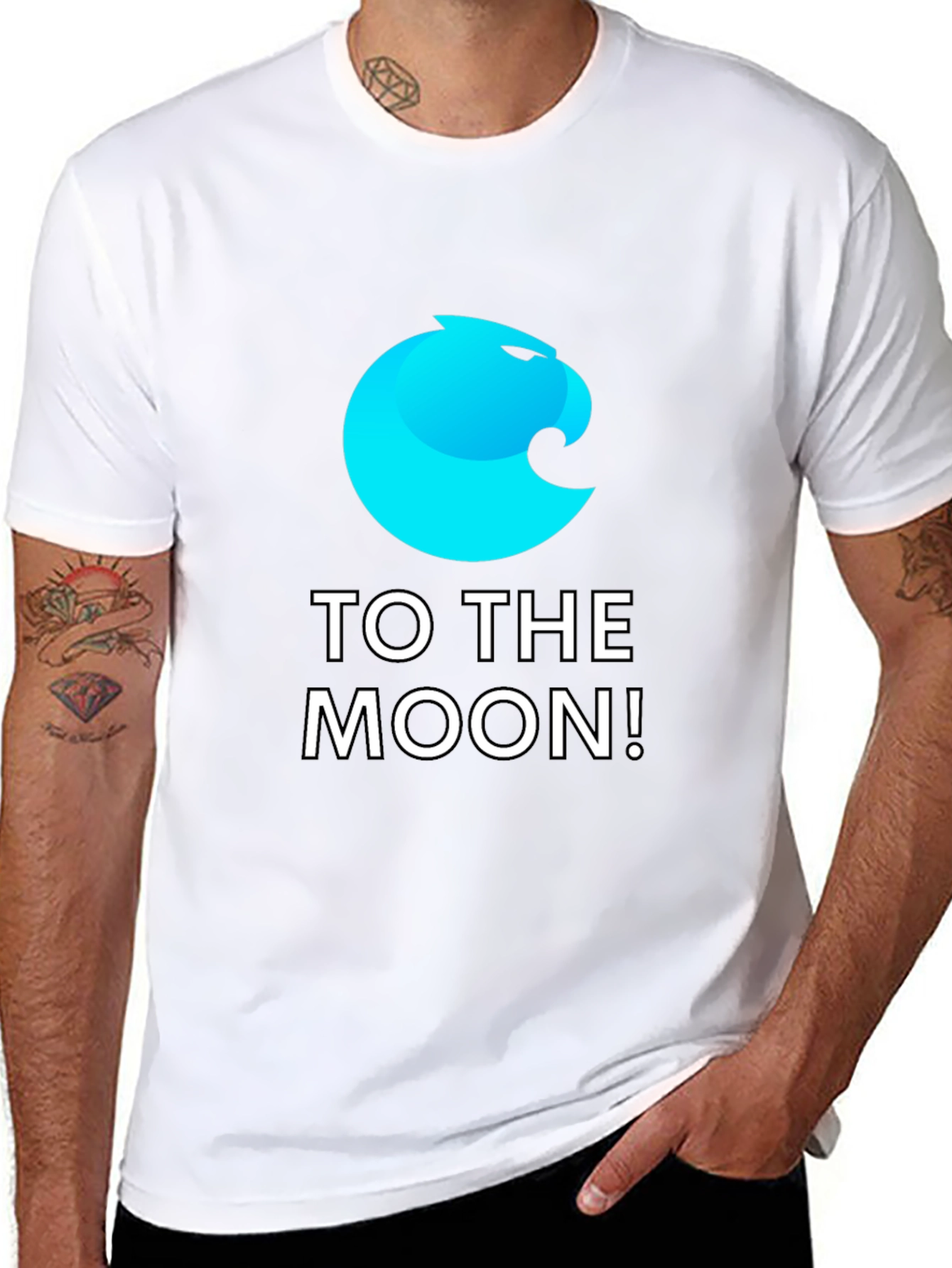 To The Moon! Crypto T-Shirt - Black