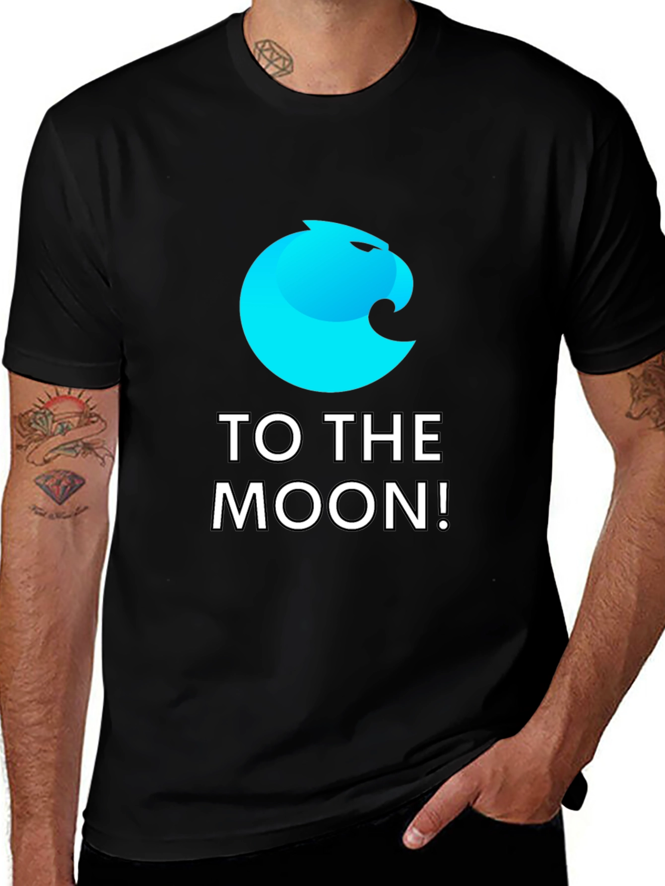 To The Moon! Crypto T-Shirt - Black