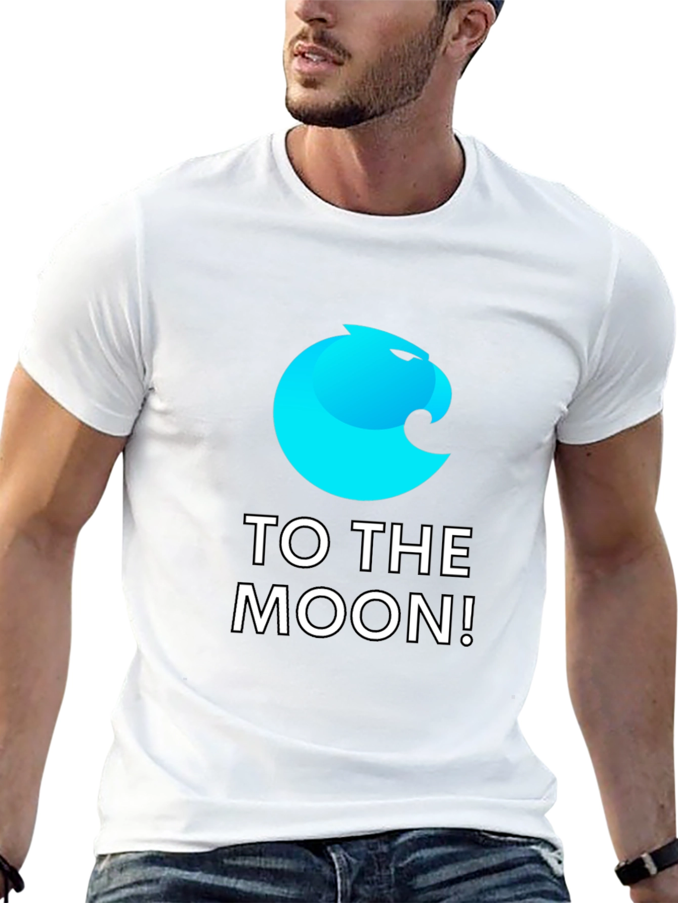 To The Moon! Crypto T-Shirt - Black