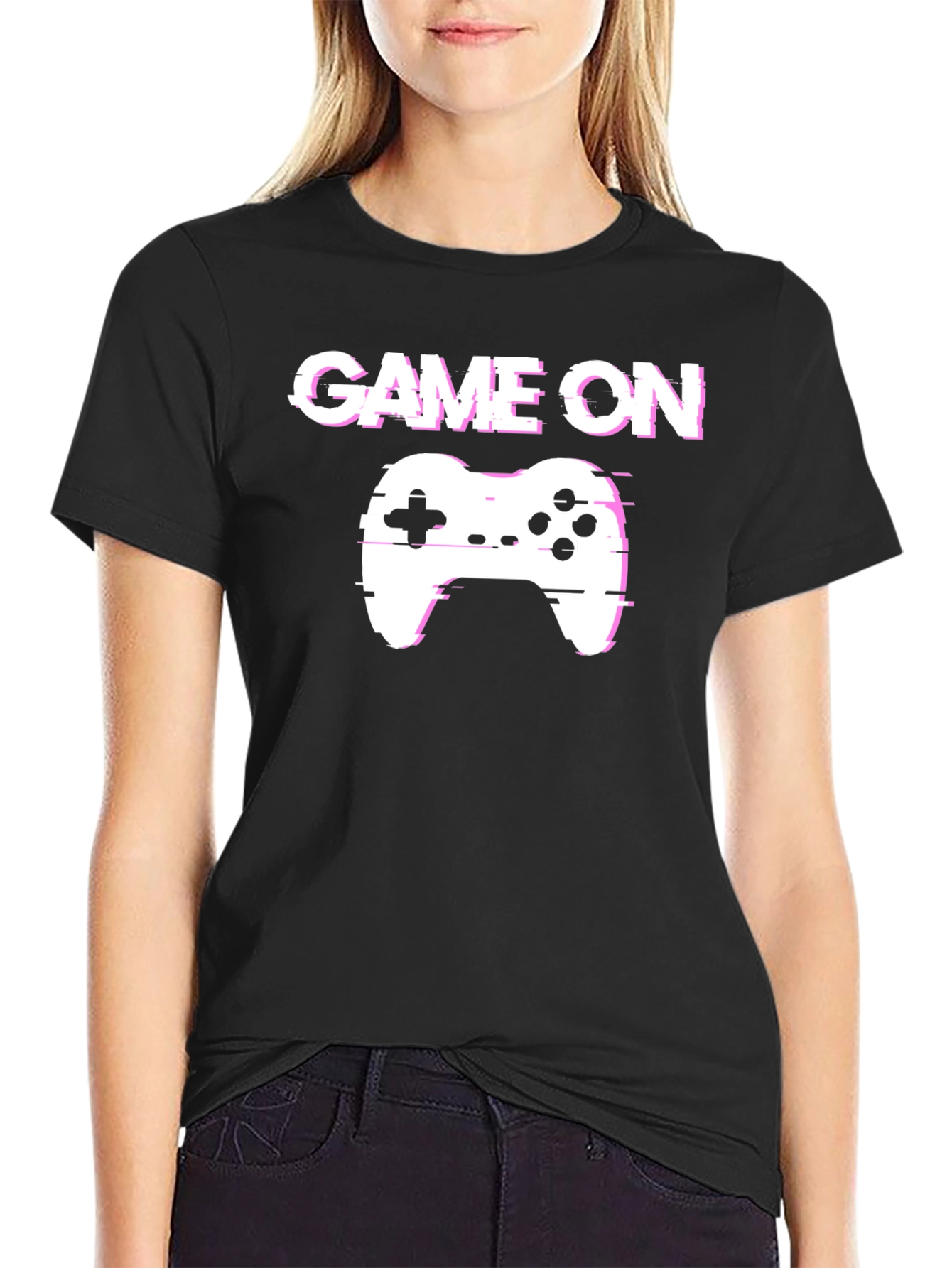 Game On Controller T-Shirt - Black