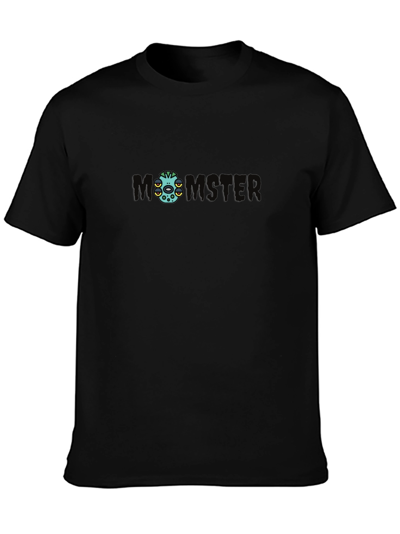 Monmster Graphic Tee - Black Cotton Blend
