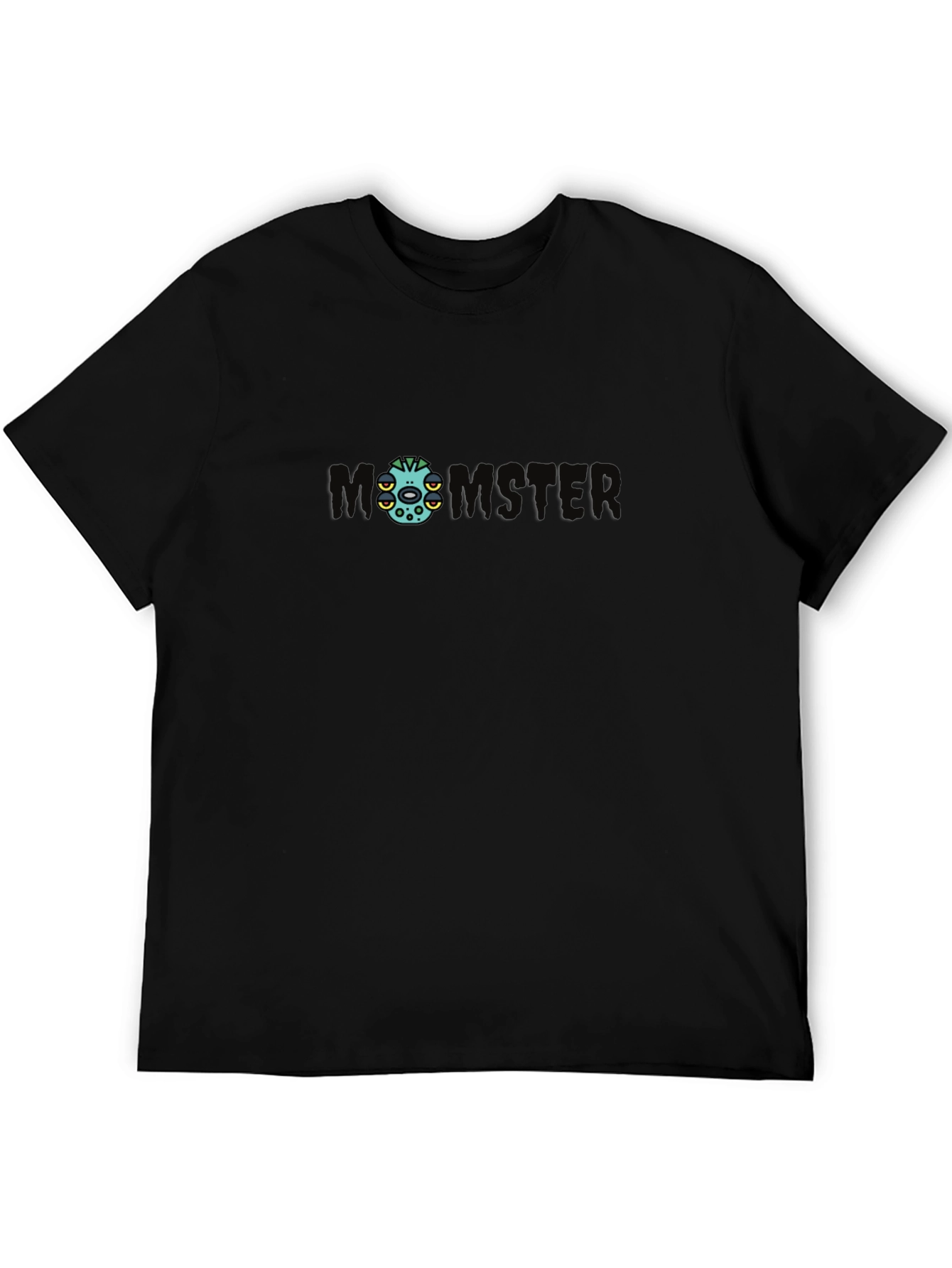 Monmster Graphic Tee - Black Cotton Blend