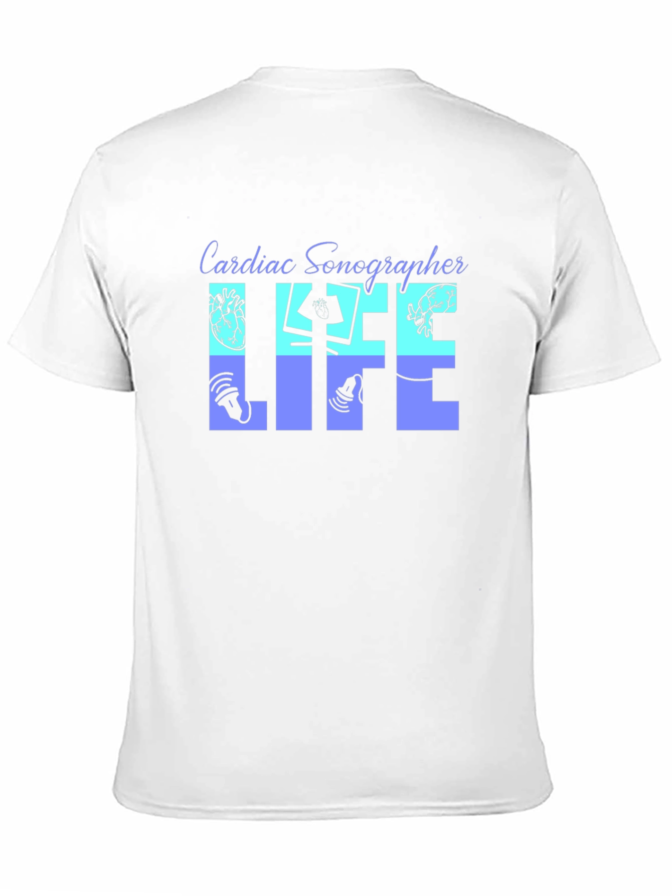 Cardiac Sonographer Life Black T-Shirt