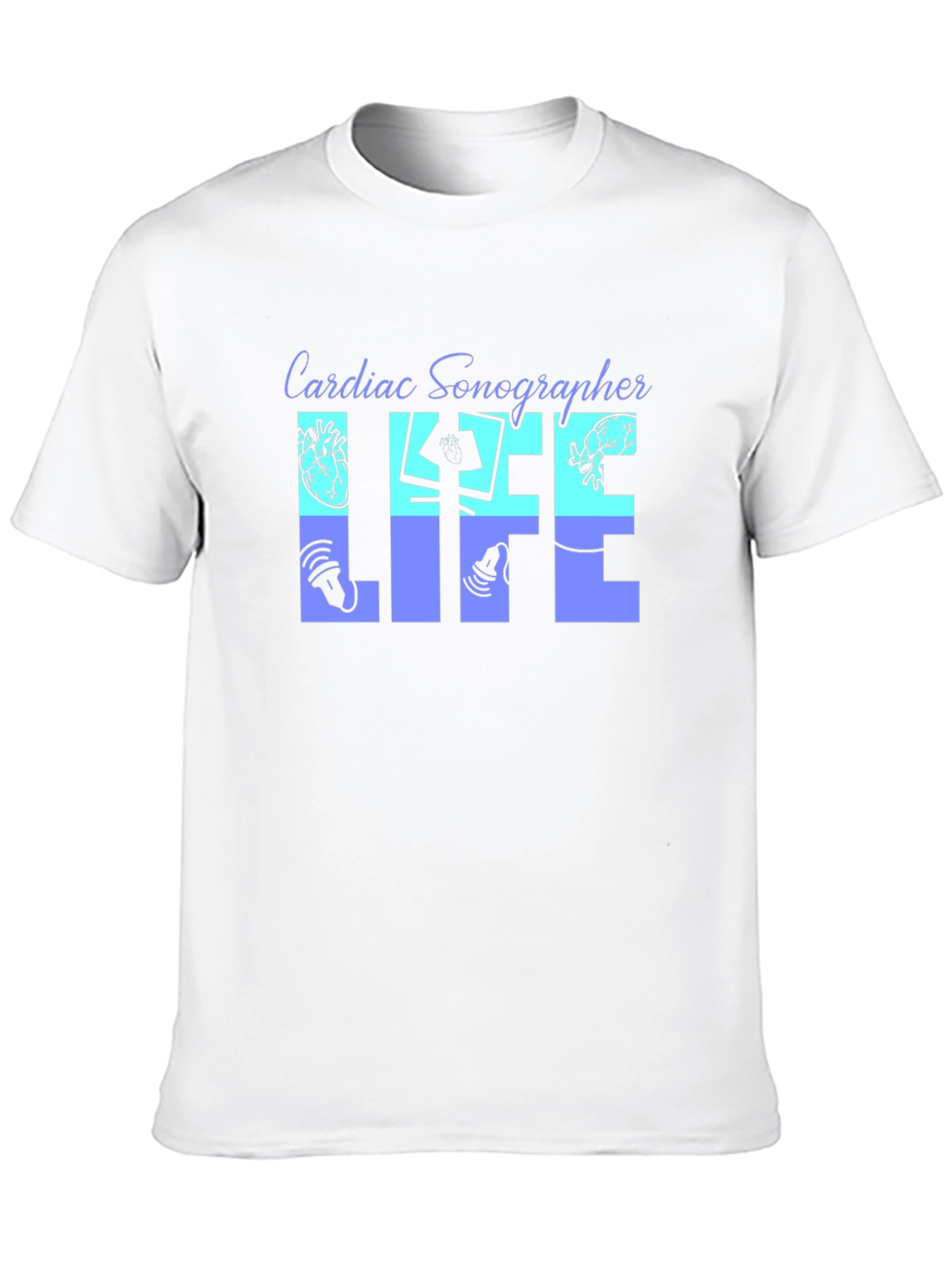Cardiac Sonographer Life Black T-Shirt