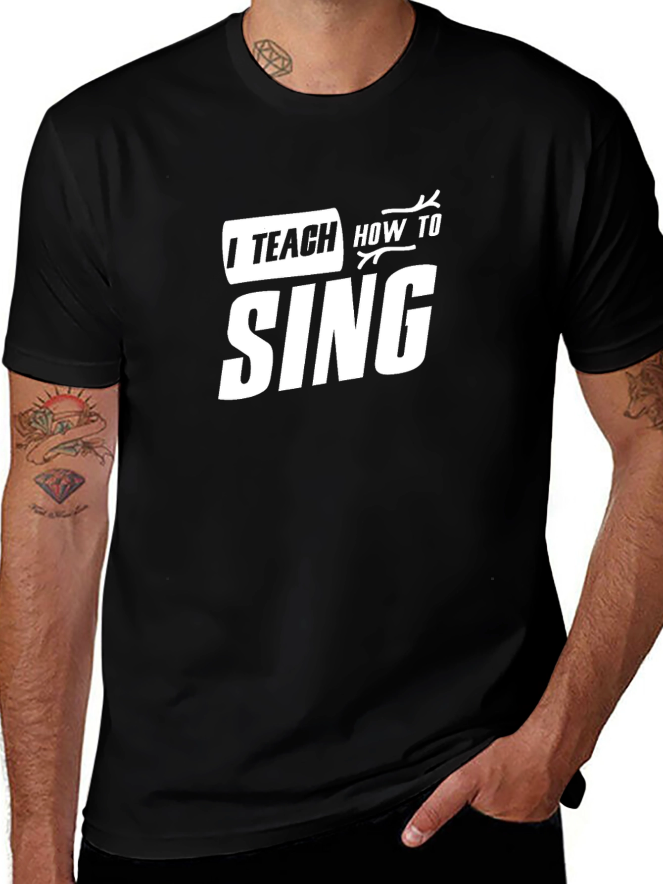 I Teach How to Sing Black T-Shirt