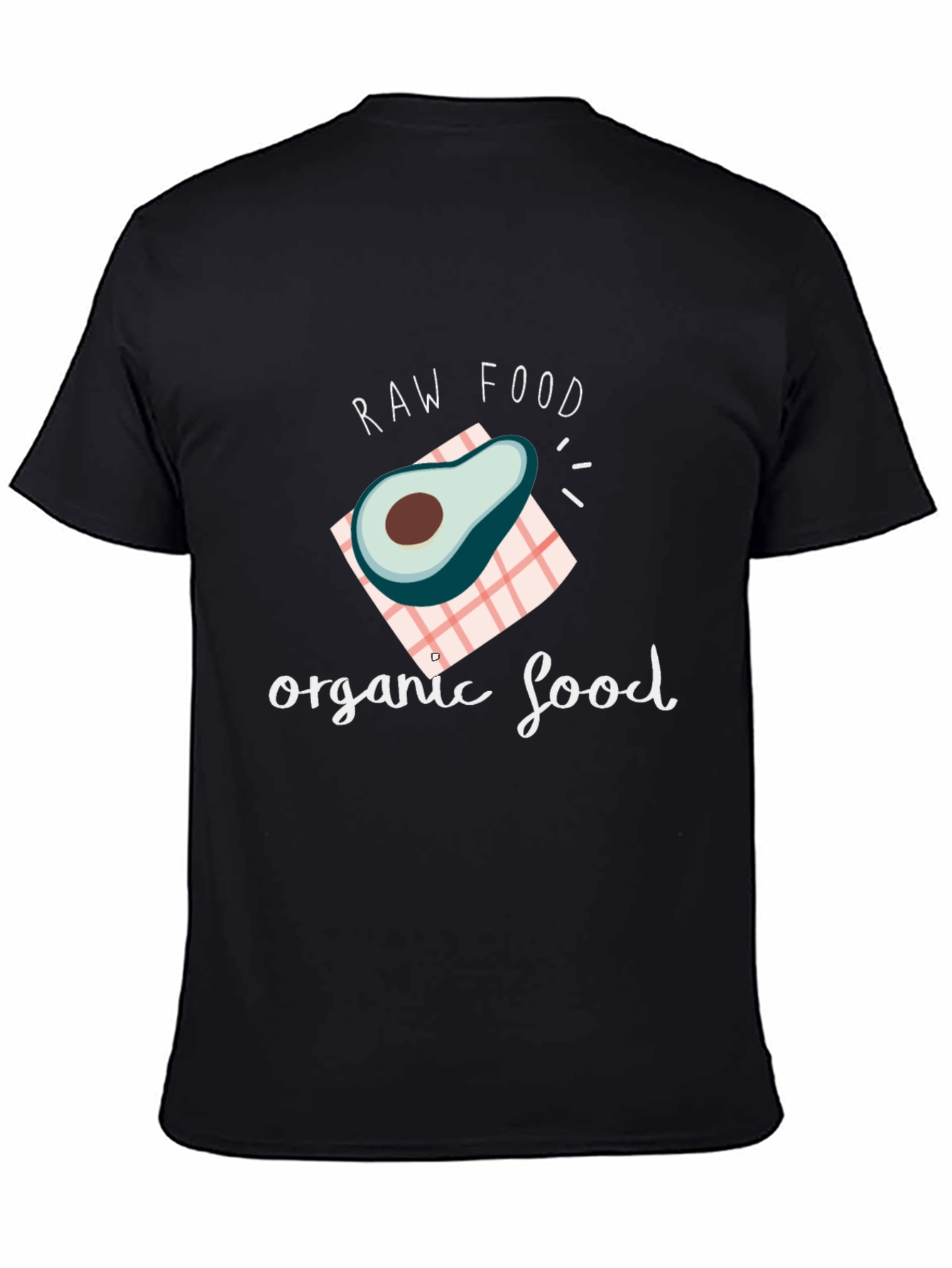 Raw & Organic Food Avocado Graphic T-Shirt
