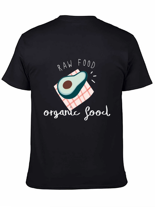 Raw & Organic Food Avocado Graphic T-Shirt