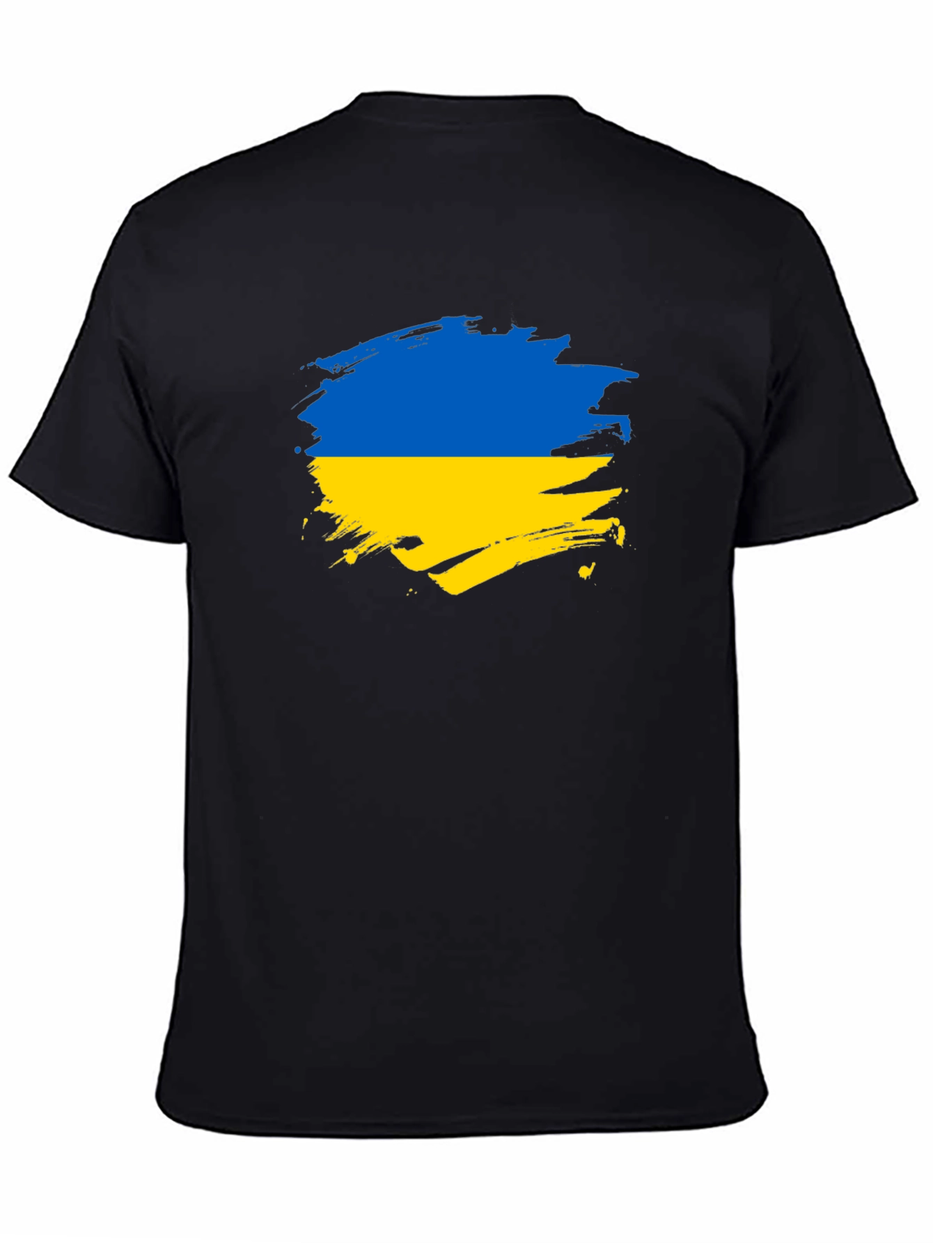 Ukraine Flag Brushstroke T-Shirt - Support Ukraine