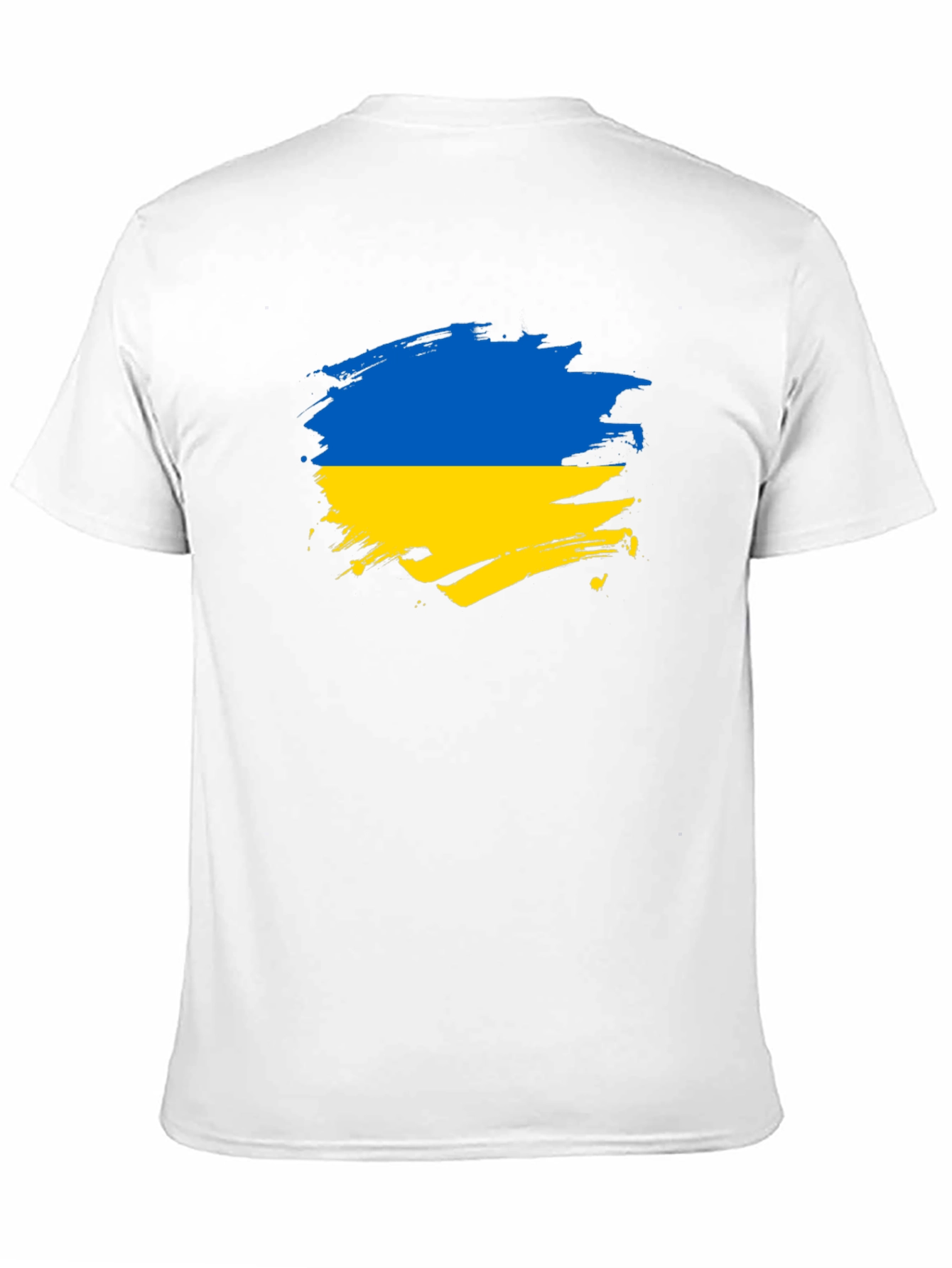 Ukraine Flag Brushstroke T-Shirt - Support Ukraine