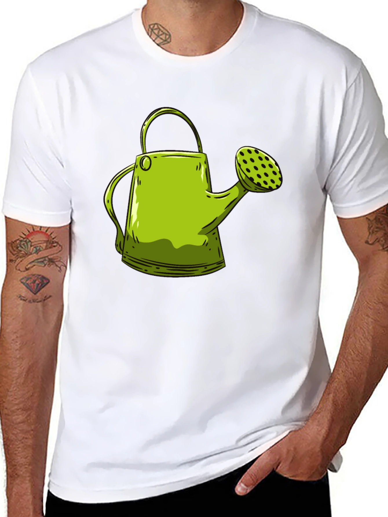 Watering Can T-Shirt - Garden Humor Tee
