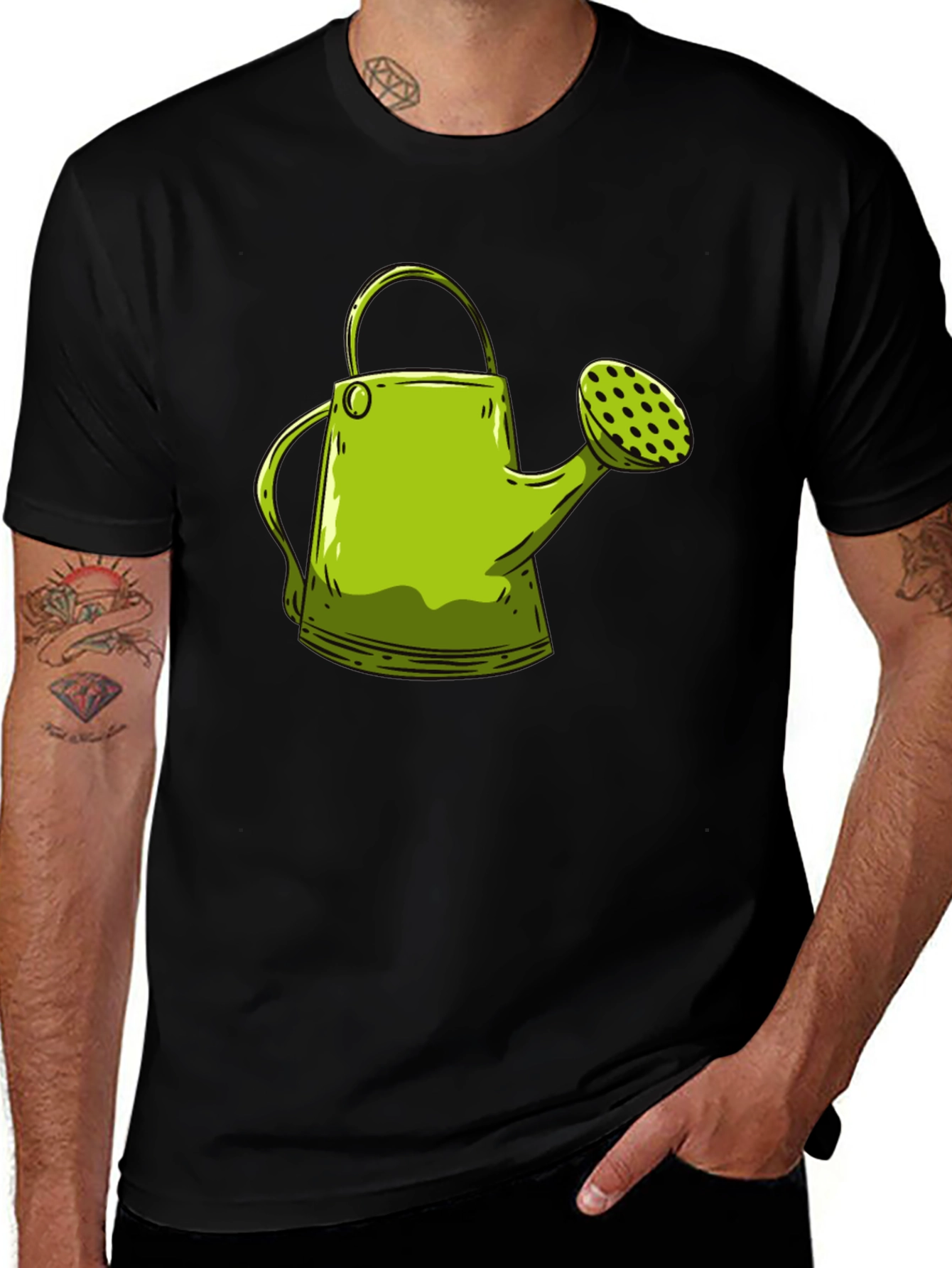 Watering Can T-Shirt - Garden Humor Tee