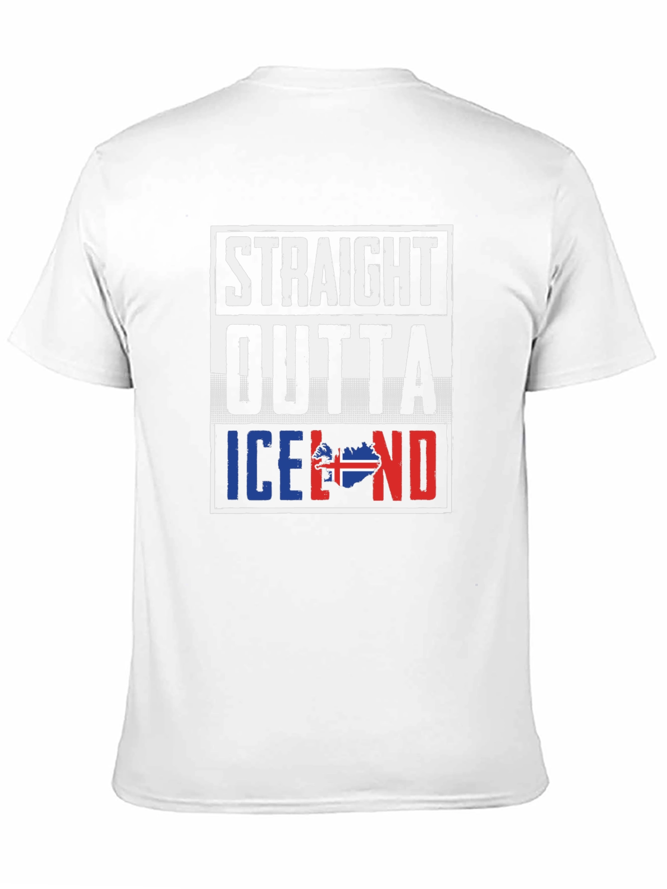Straight Outta Iceland T-Shirt Black