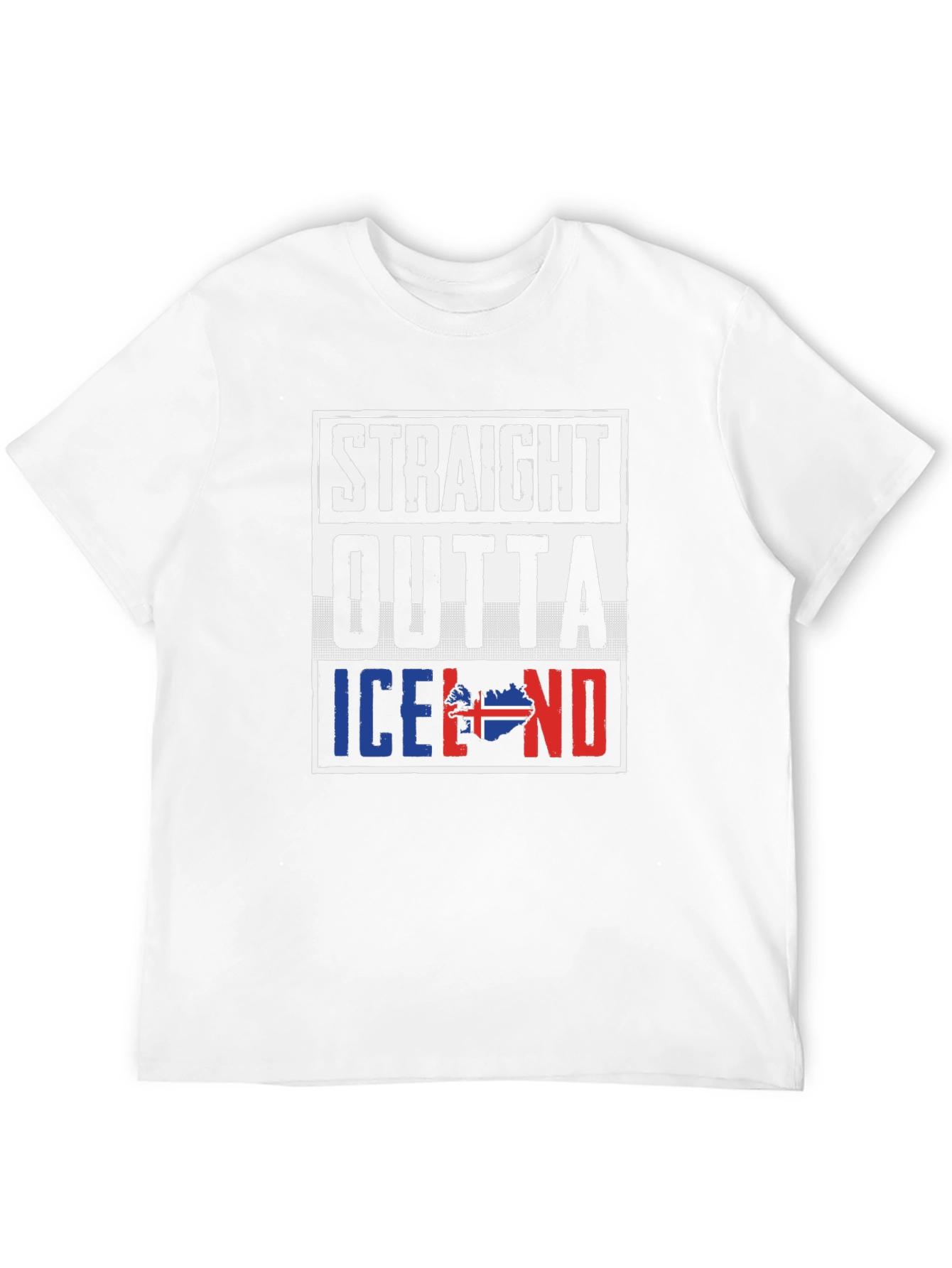 Straight Outta Iceland T-Shirt Black