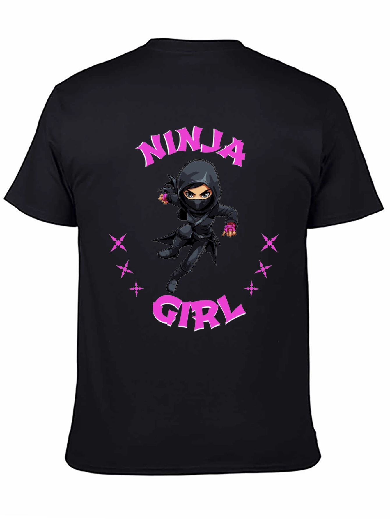 Ninja Girl T-Shirt - Black Graphic Tee