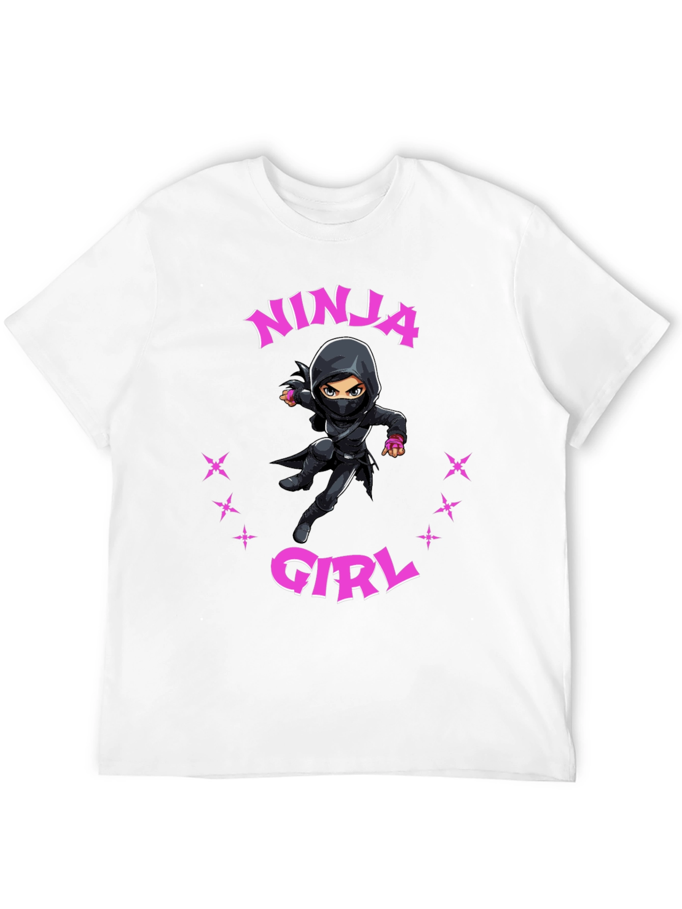 Ninja Girl T-Shirt - Black Graphic Tee
