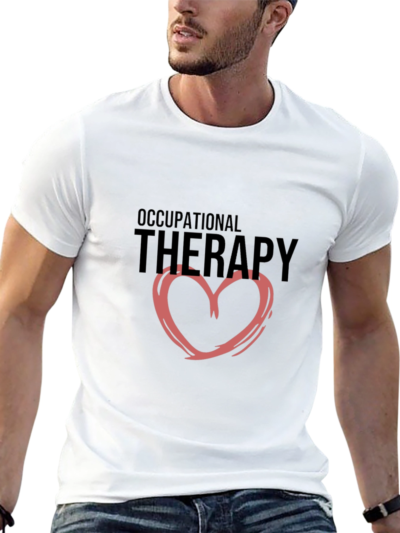 Occupational Therapy Heart T-Shirt - Black