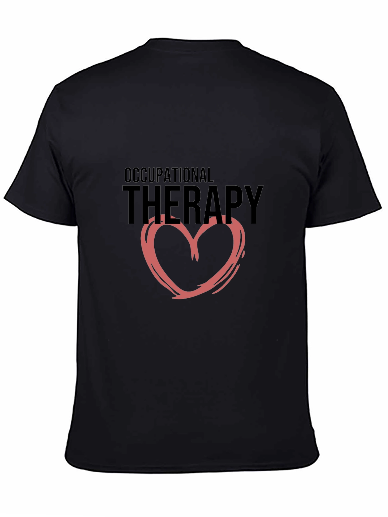 Occupational Therapy Heart T-Shirt - Black