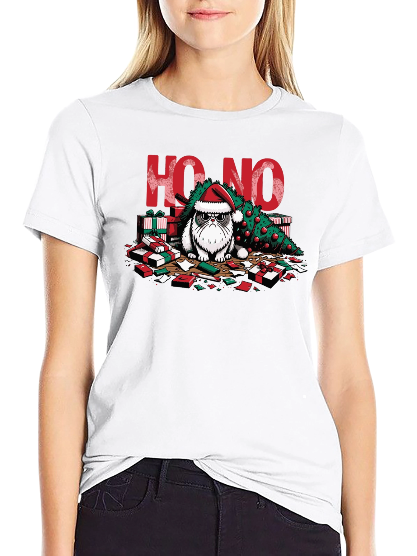 Grumpy Cat Ho No Christmas T-Shirt