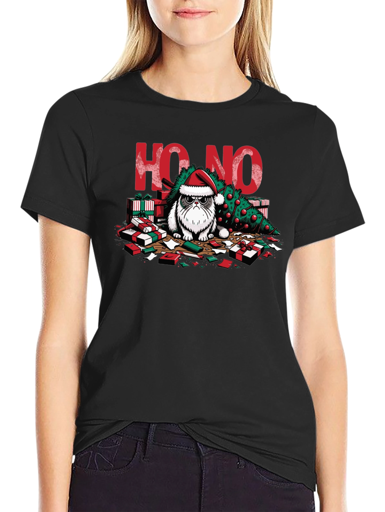 Grumpy Cat Ho No Christmas T-Shirt