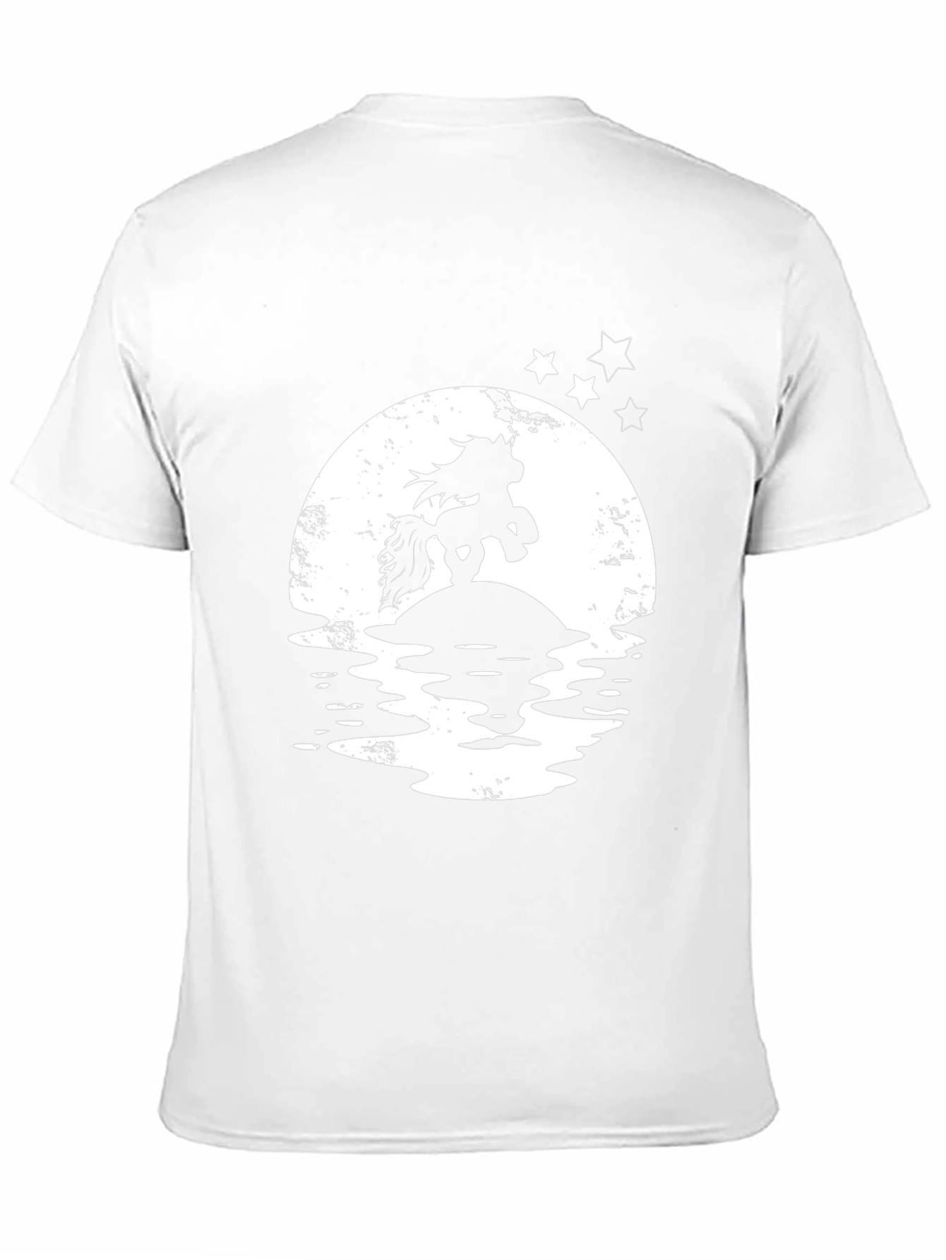 Unicorn Moon Graphic T-Shirt - Black
