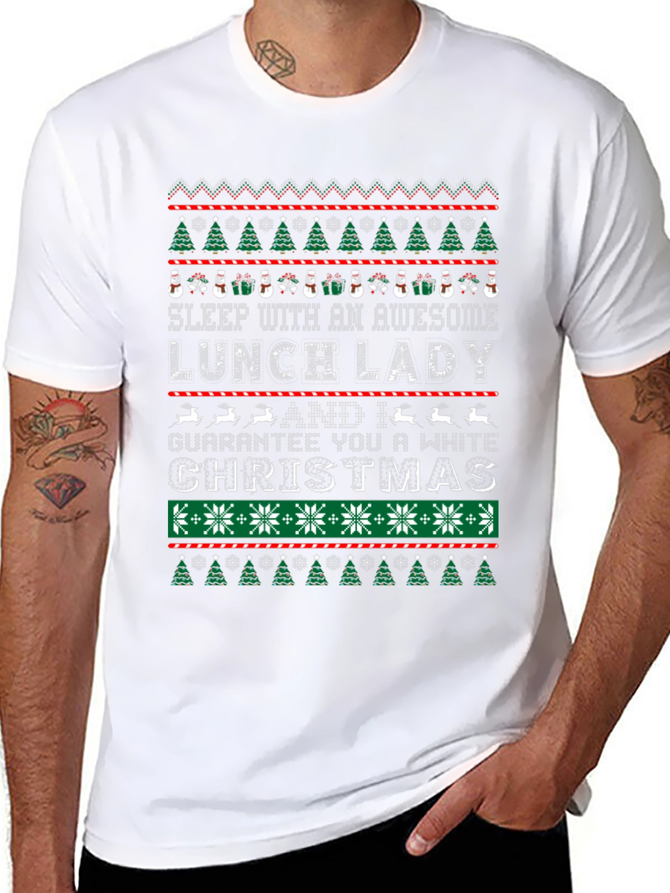 Awesome Lunch Lady Christmas T-Shirt