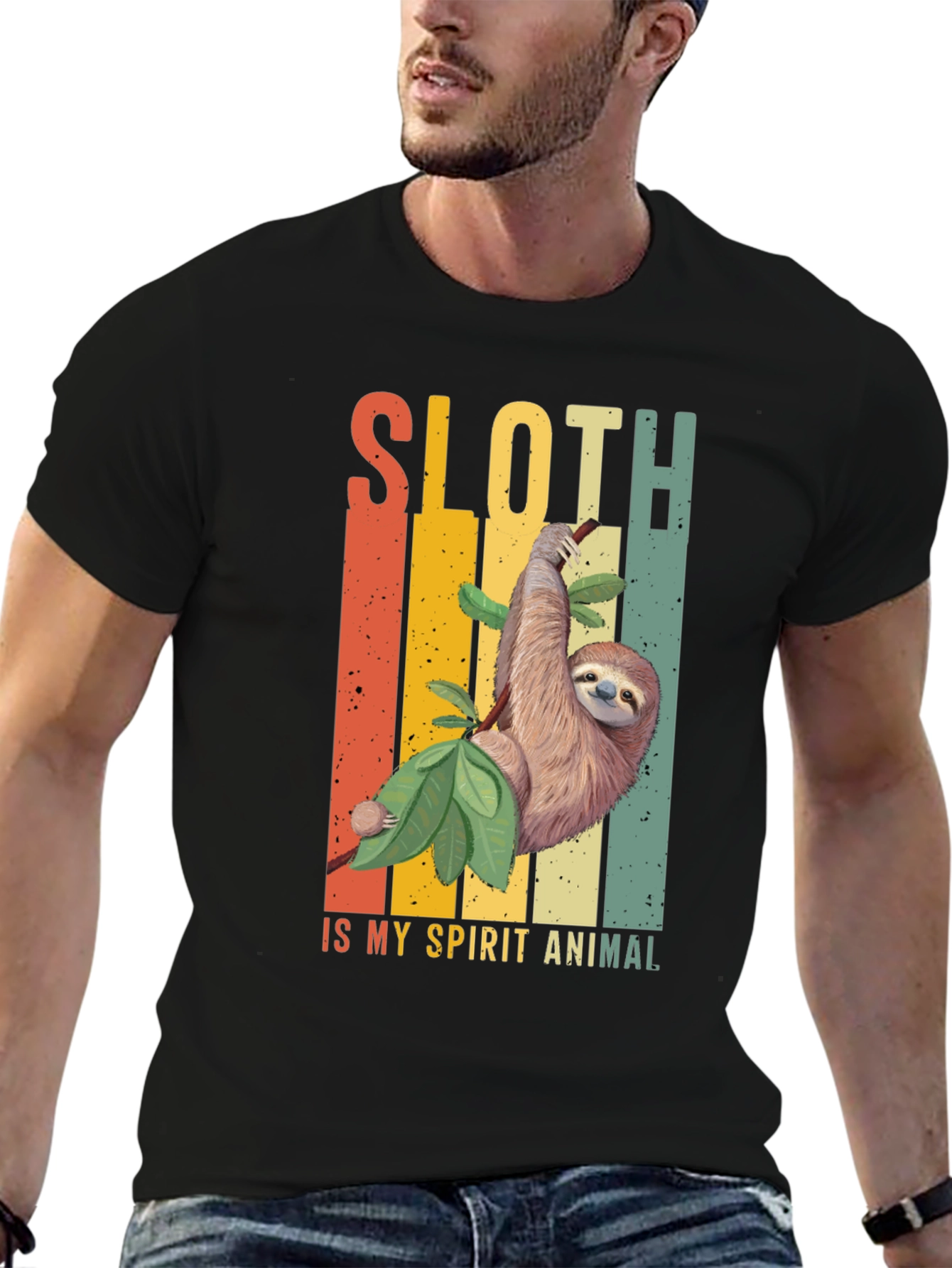 Sloth Spirit Animal Graphic T-Shirt