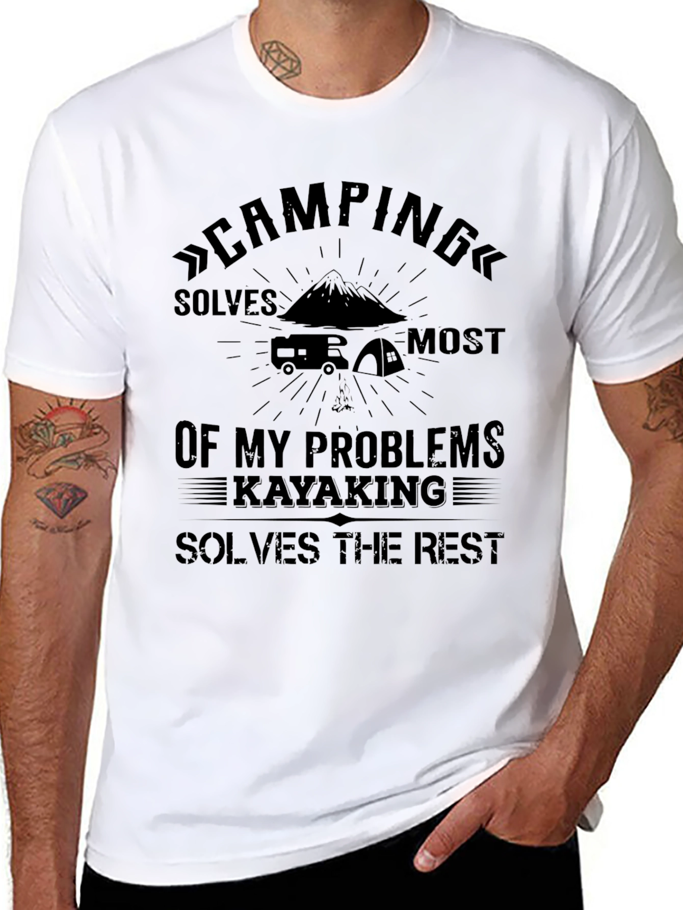 Camping and Kayaking T-Shirt
