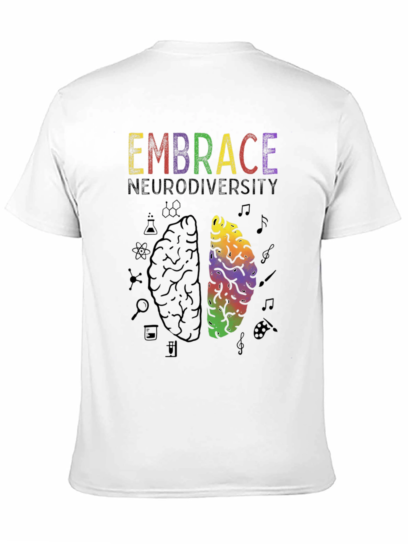Embrace Neurodiversity Brain Graphic Tee