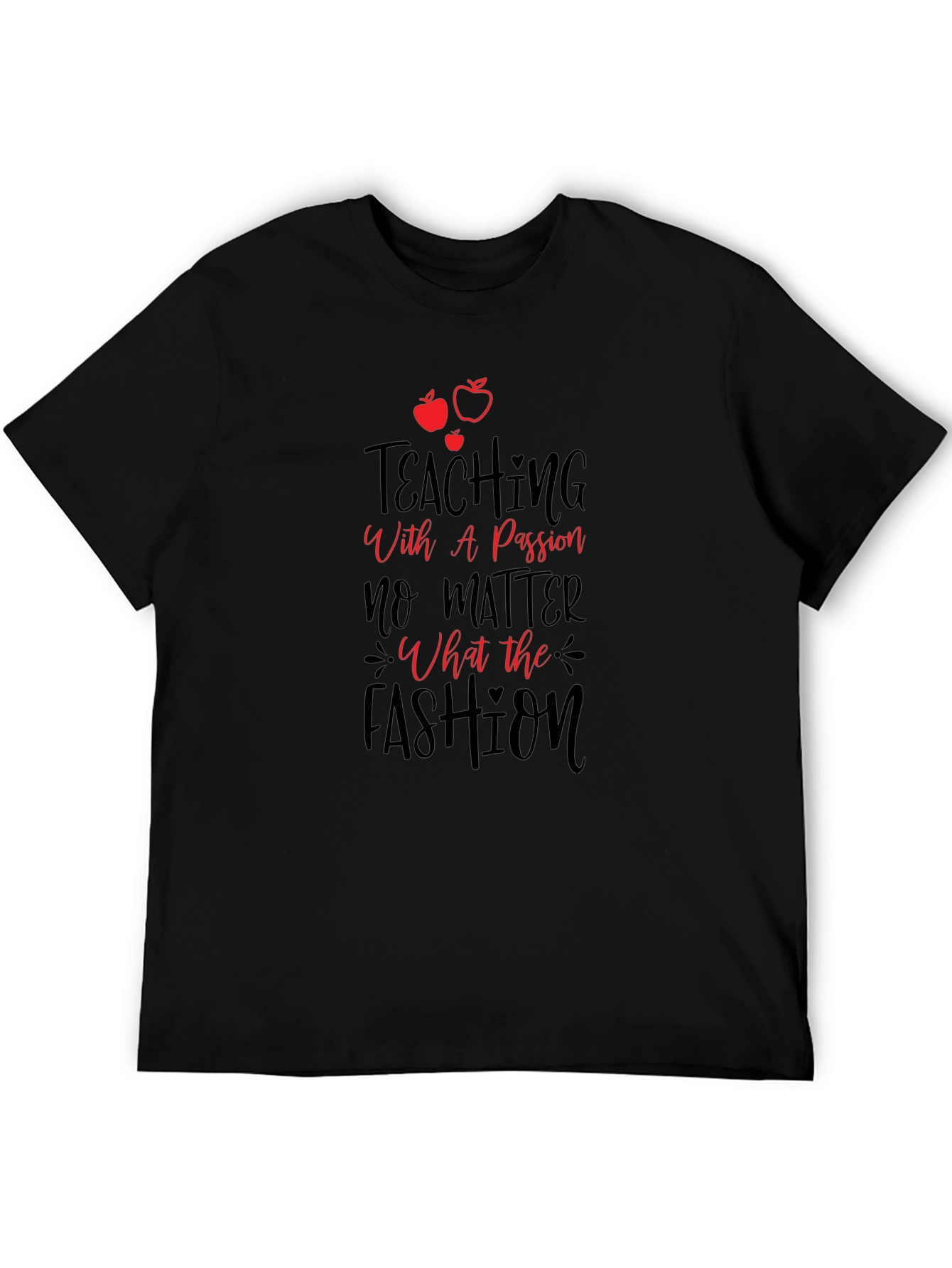 Teaching with Passion Black Graphic Tee