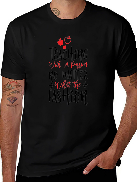 Teaching with Passion Black Graphic Tee