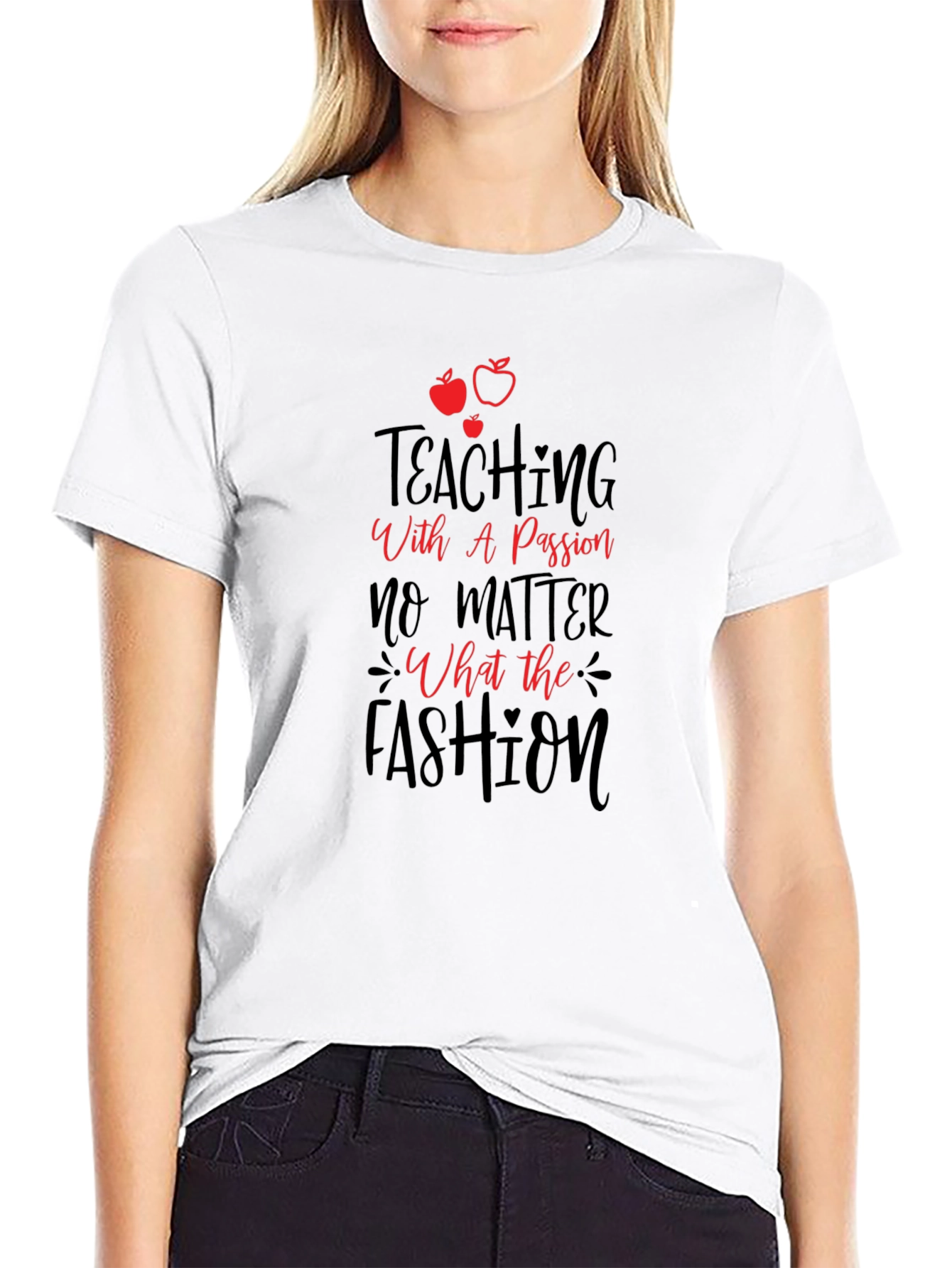 Teaching with Passion Black Graphic Tee