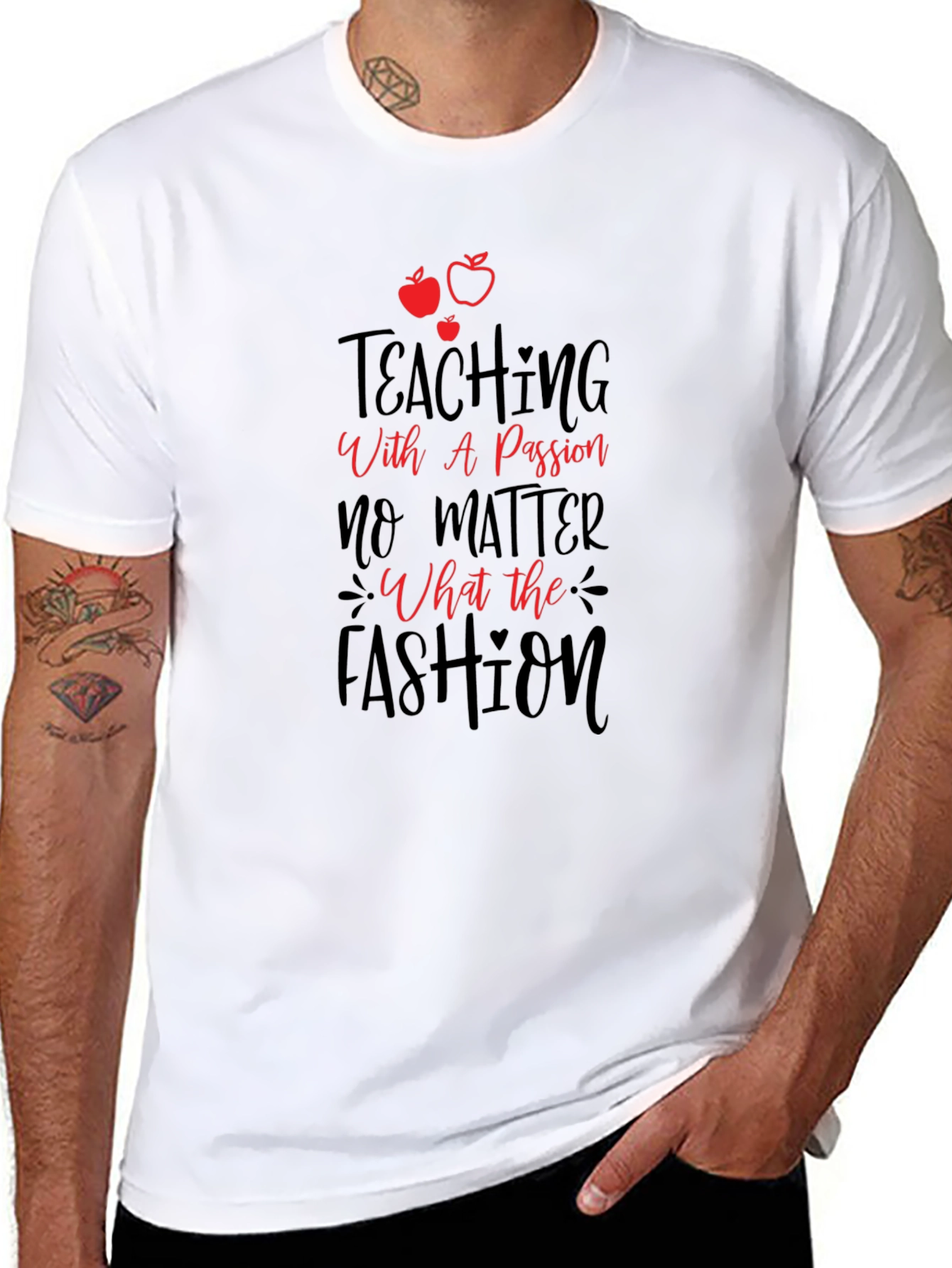 Teaching with Passion Black Graphic Tee