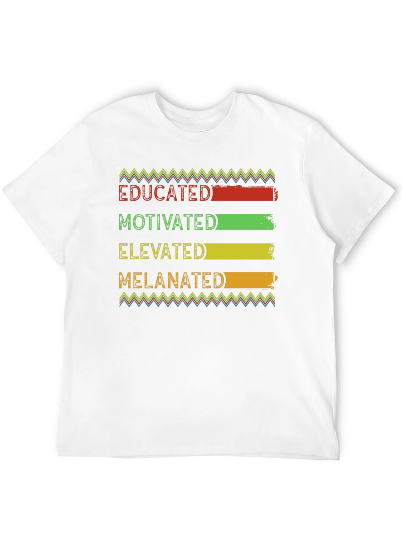 Educated Motivated Elevated Melanated Black Pride T-Shirt