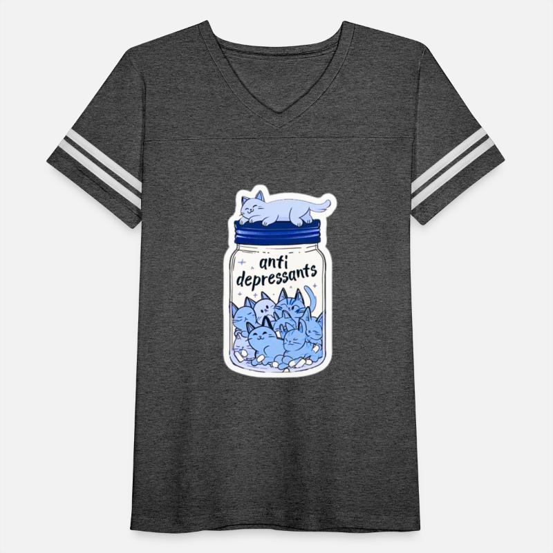 "Cats Are My Therapy – Mental Health Comfort Tee"