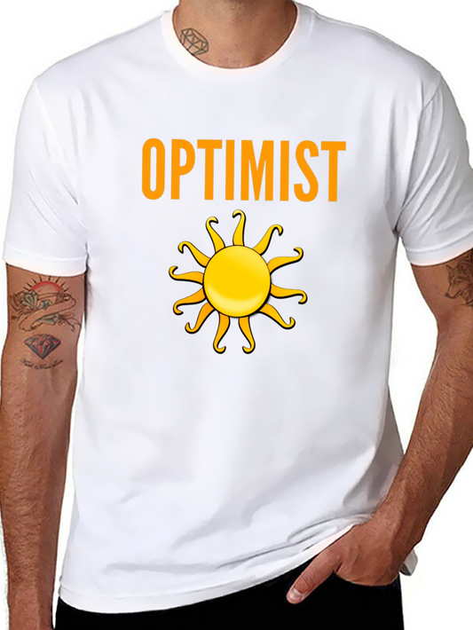Optimist Sun Graphic T-Shirt - Positive Vibes Only