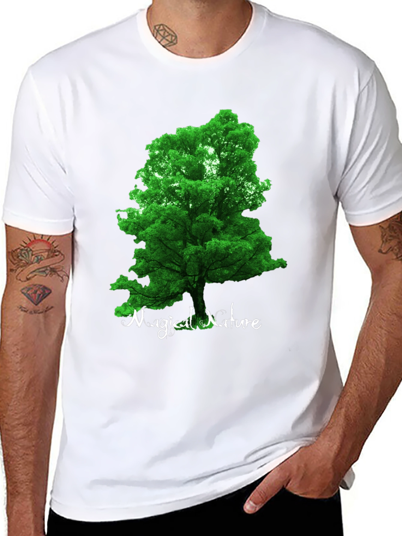 Magical Nature Tree Graphic Tee - Soft Cotton Blend