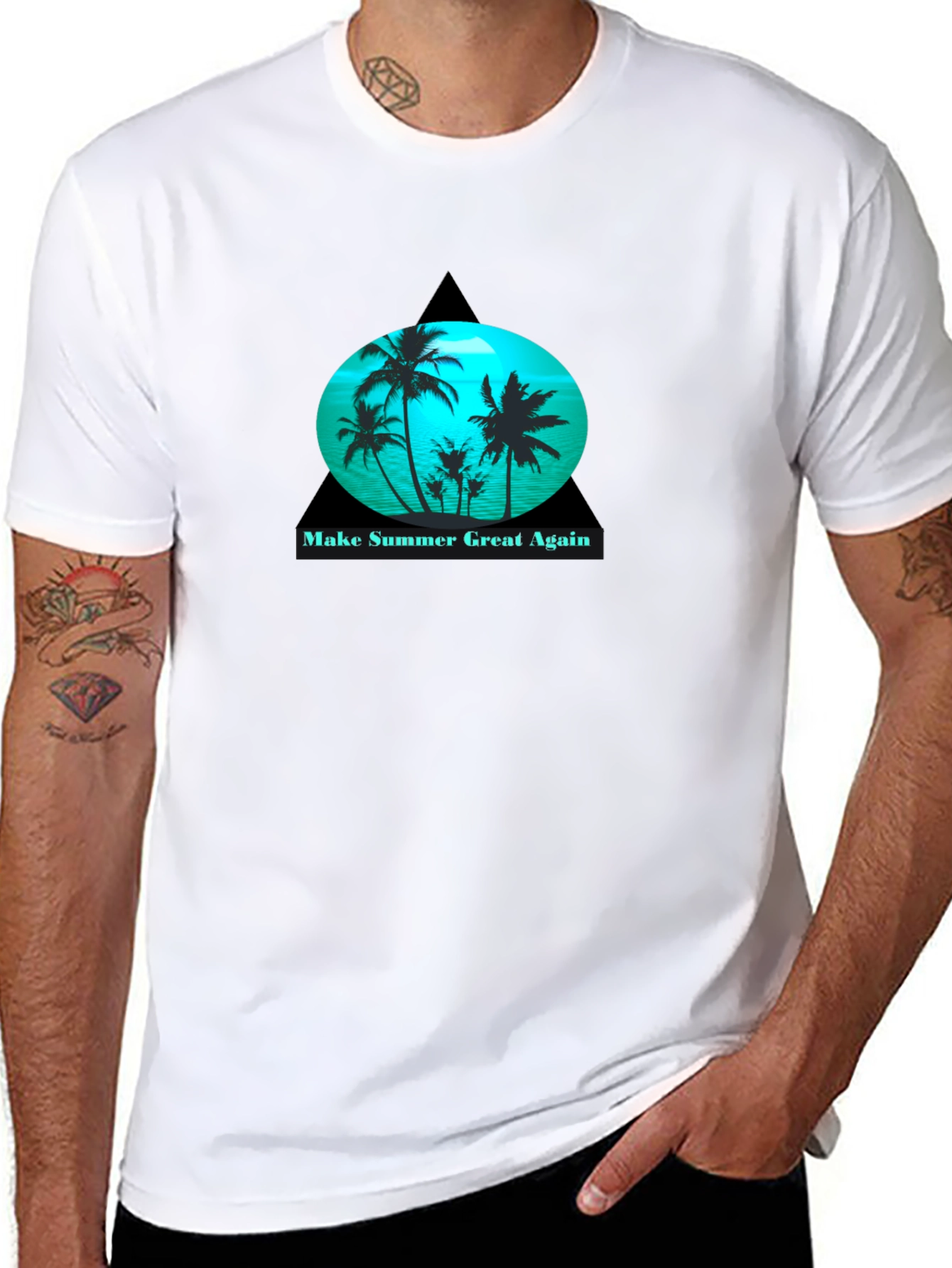 Make Summer Great Again Black Tee