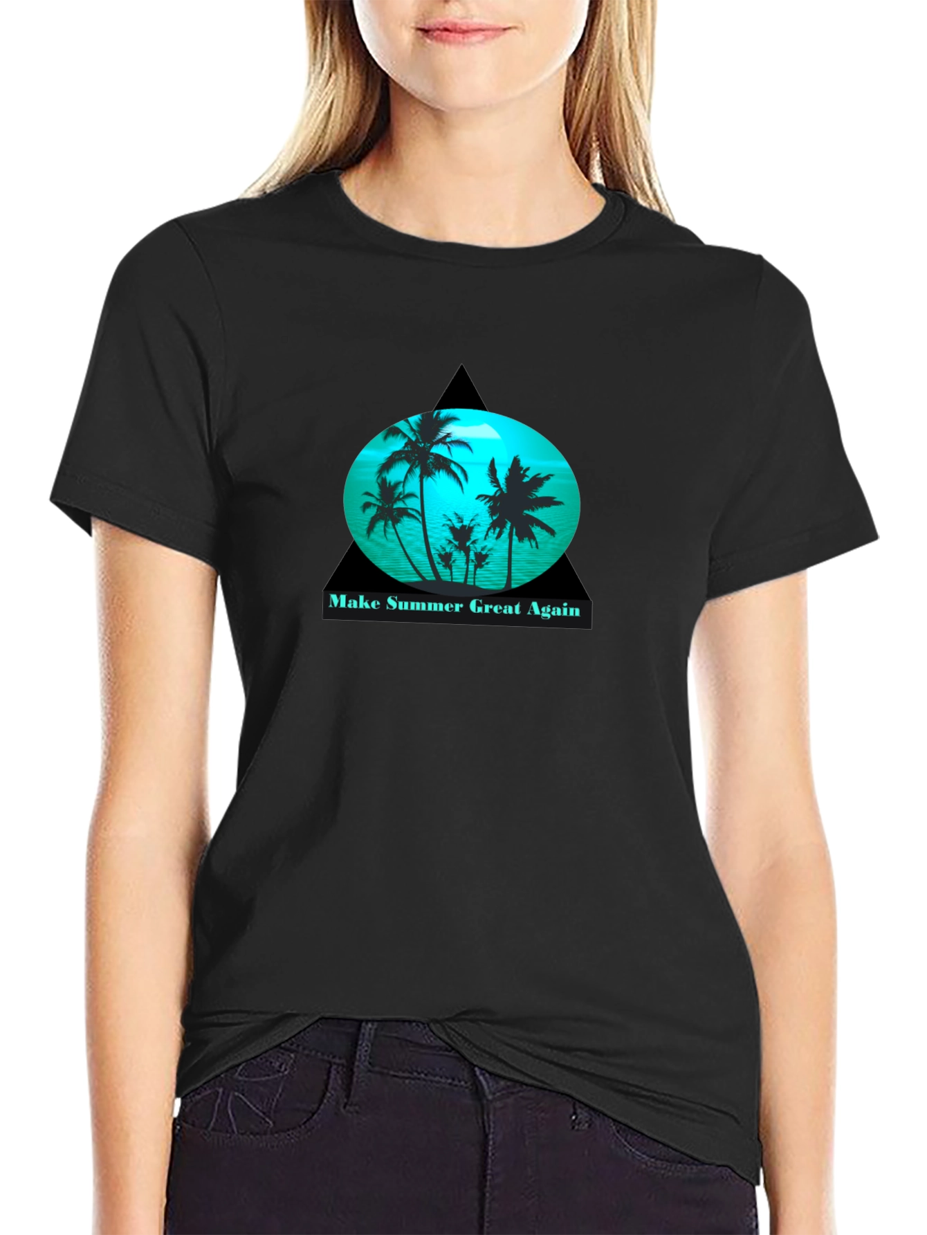 Make Summer Great Again Black Tee
