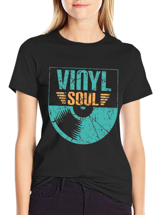 Vinyl Soul Graphic Tee - Retro Music Lover Shirt