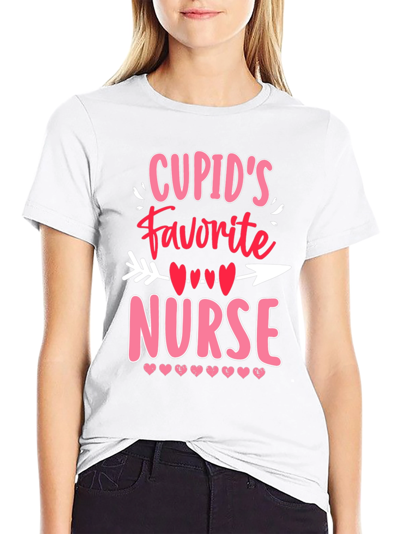 Cupids Favorite Nurse T-Shirt - Valentines Day Gift