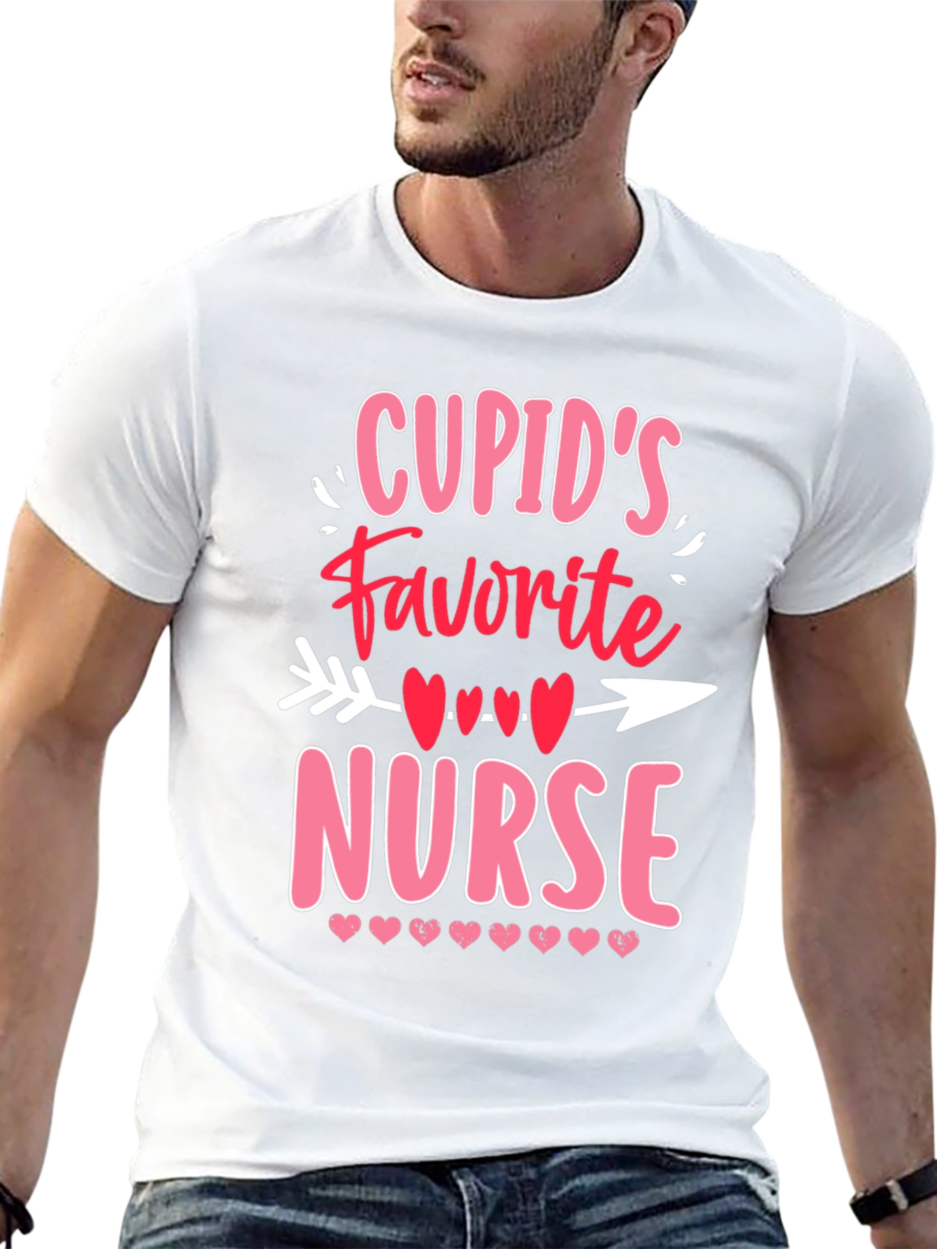 Cupids Favorite Nurse T-Shirt - Valentines Day Gift