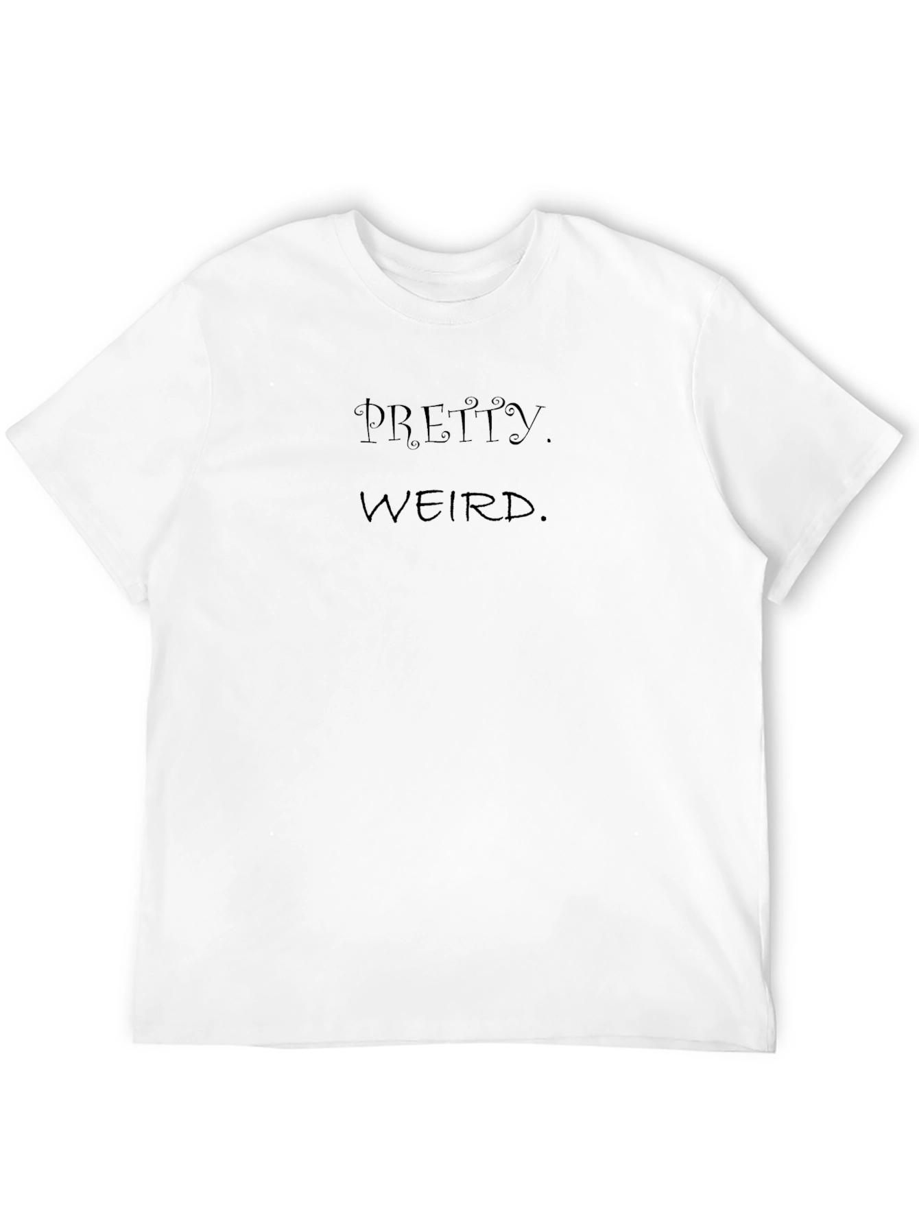 Pretty Weird Black Graphic Tee