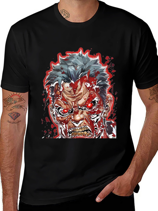 Bloody Anime Rage T-Shirt - Mens Graphic Tee