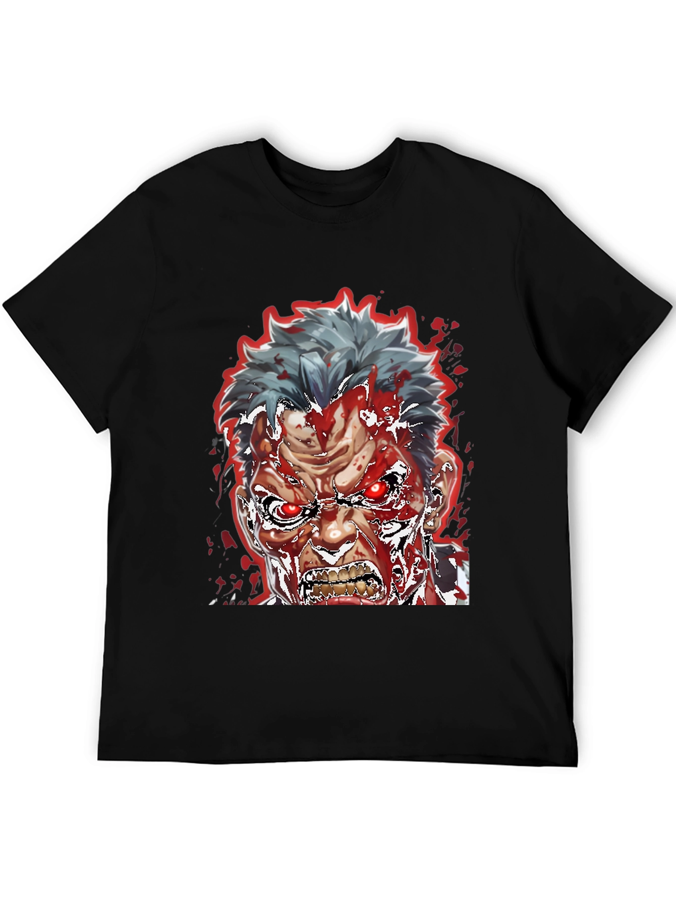 Bloody Anime Rage T-Shirt - Mens Graphic Tee