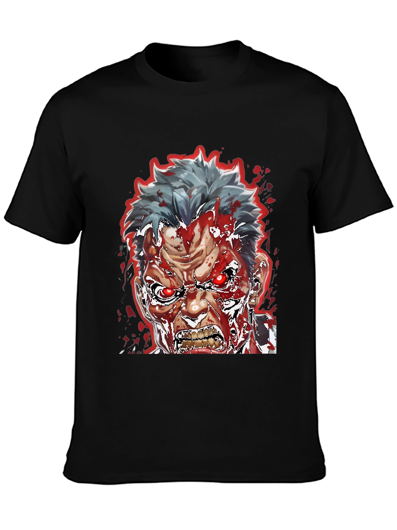 Bloody Anime Rage T-Shirt - Mens Graphic Tee