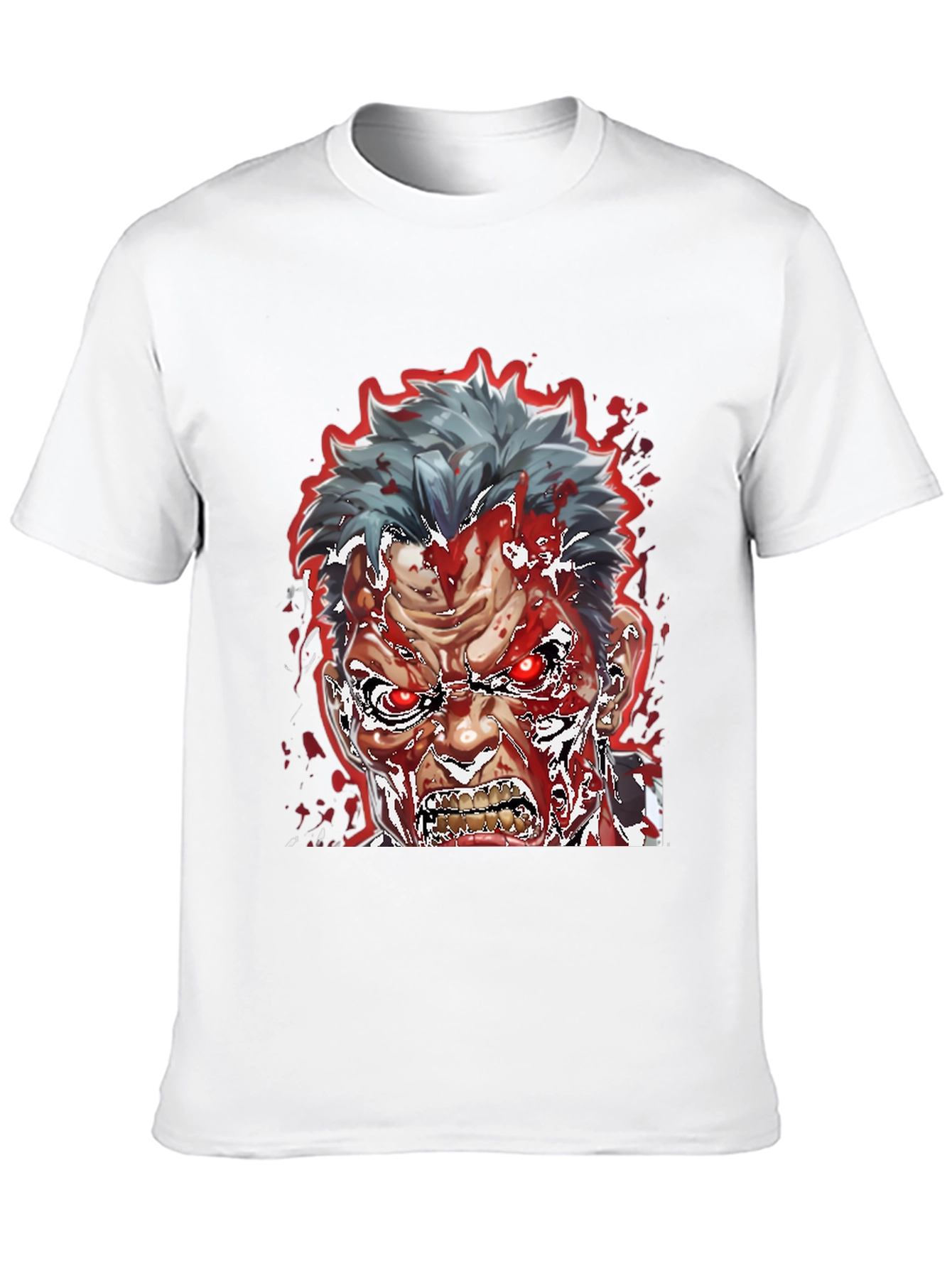 Bloody Anime Rage T-Shirt - Mens Graphic Tee