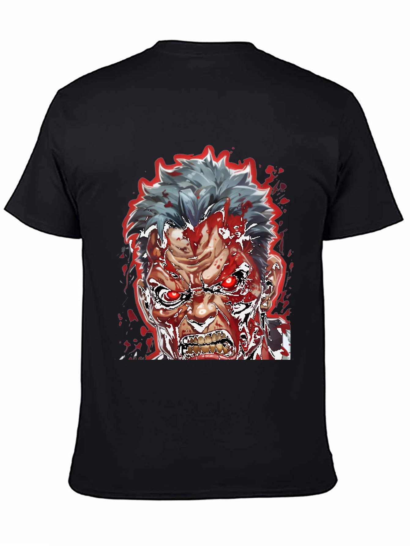 Bloody Anime Rage T-Shirt - Mens Graphic Tee
