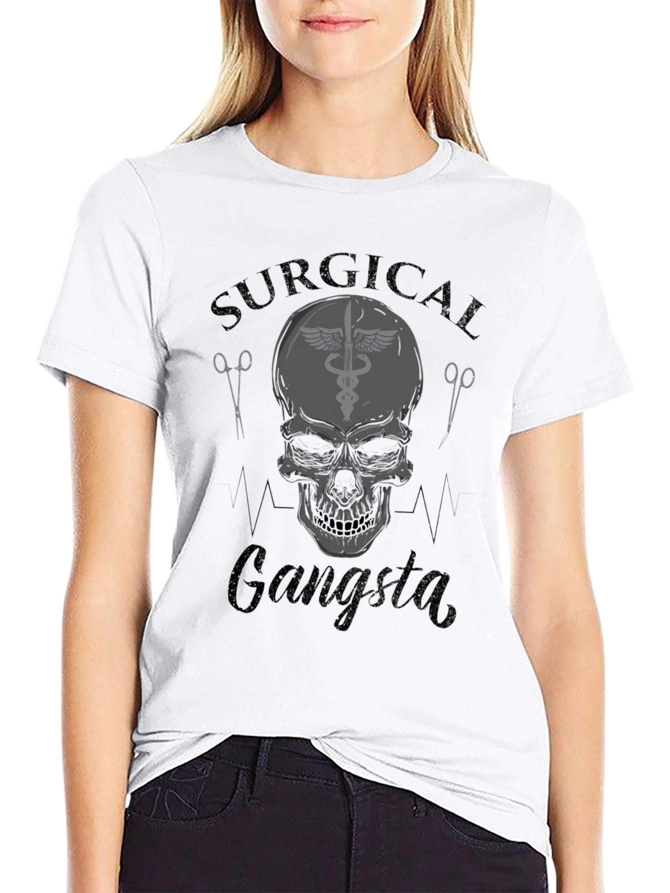 Surgical Gangsta Black Graphic Tee