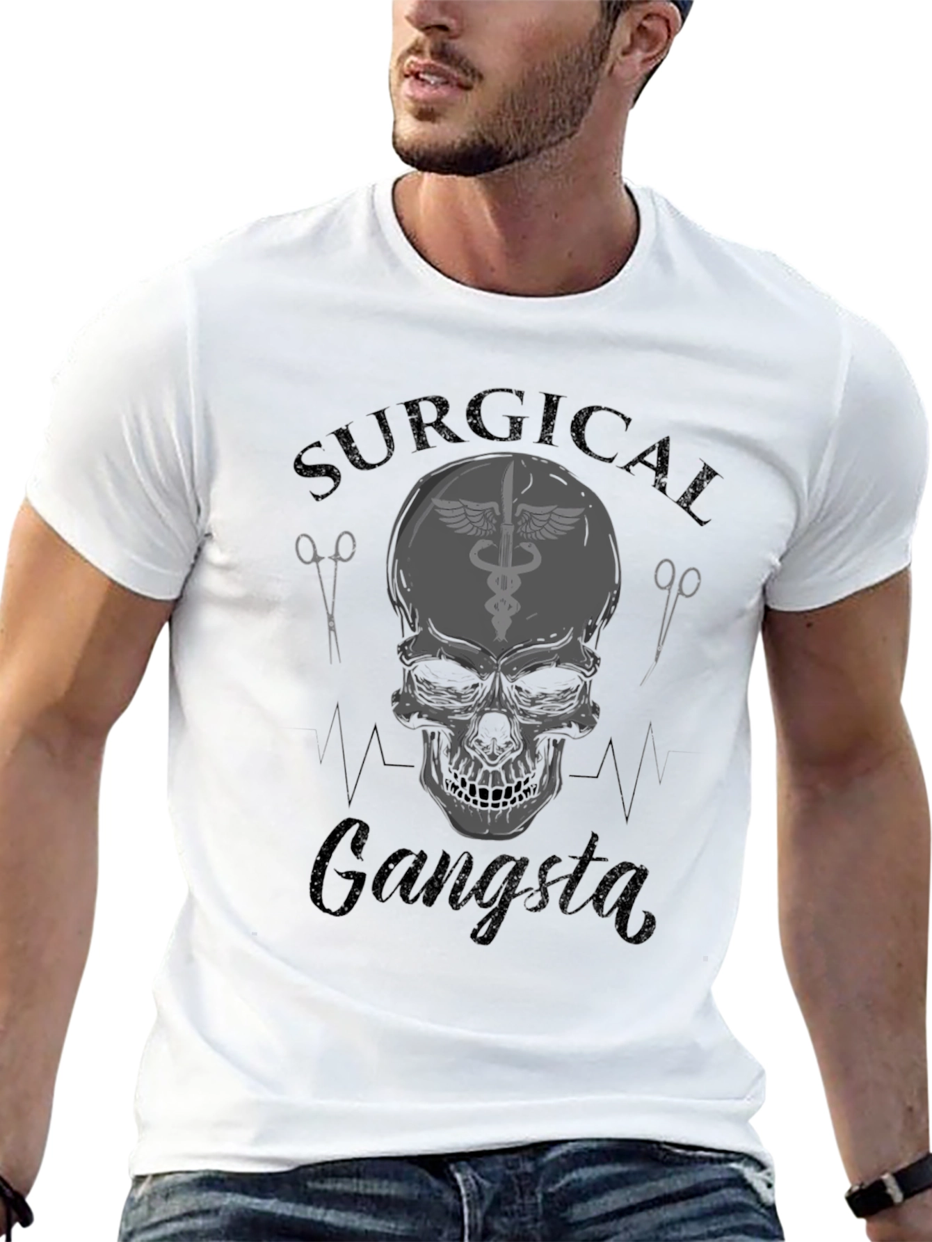 Surgical Gangsta Black Graphic Tee